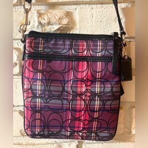 Coach Poppy Tartan Plaid Crossbody